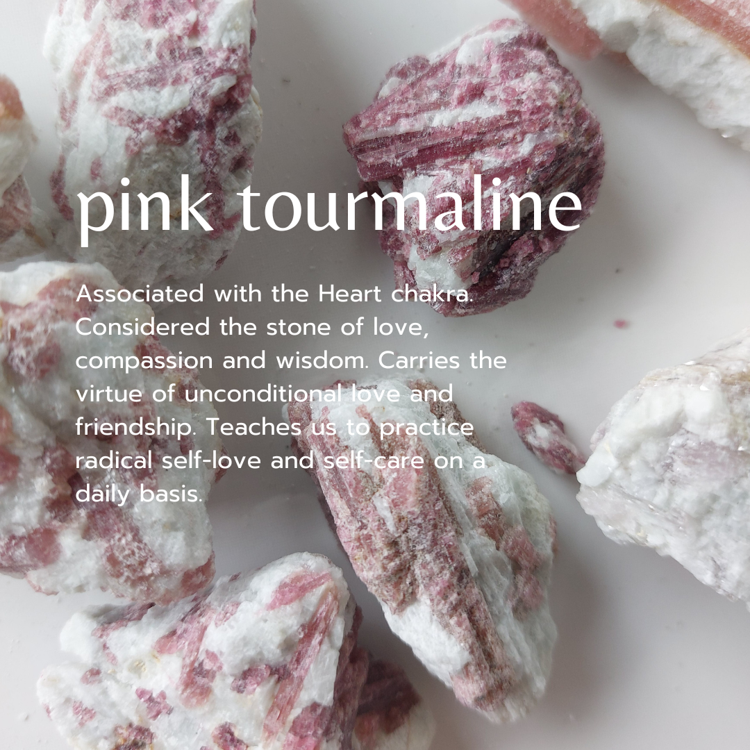 Wellbeing Series Pink Tourmaline I Love, Wisdom & Compassion