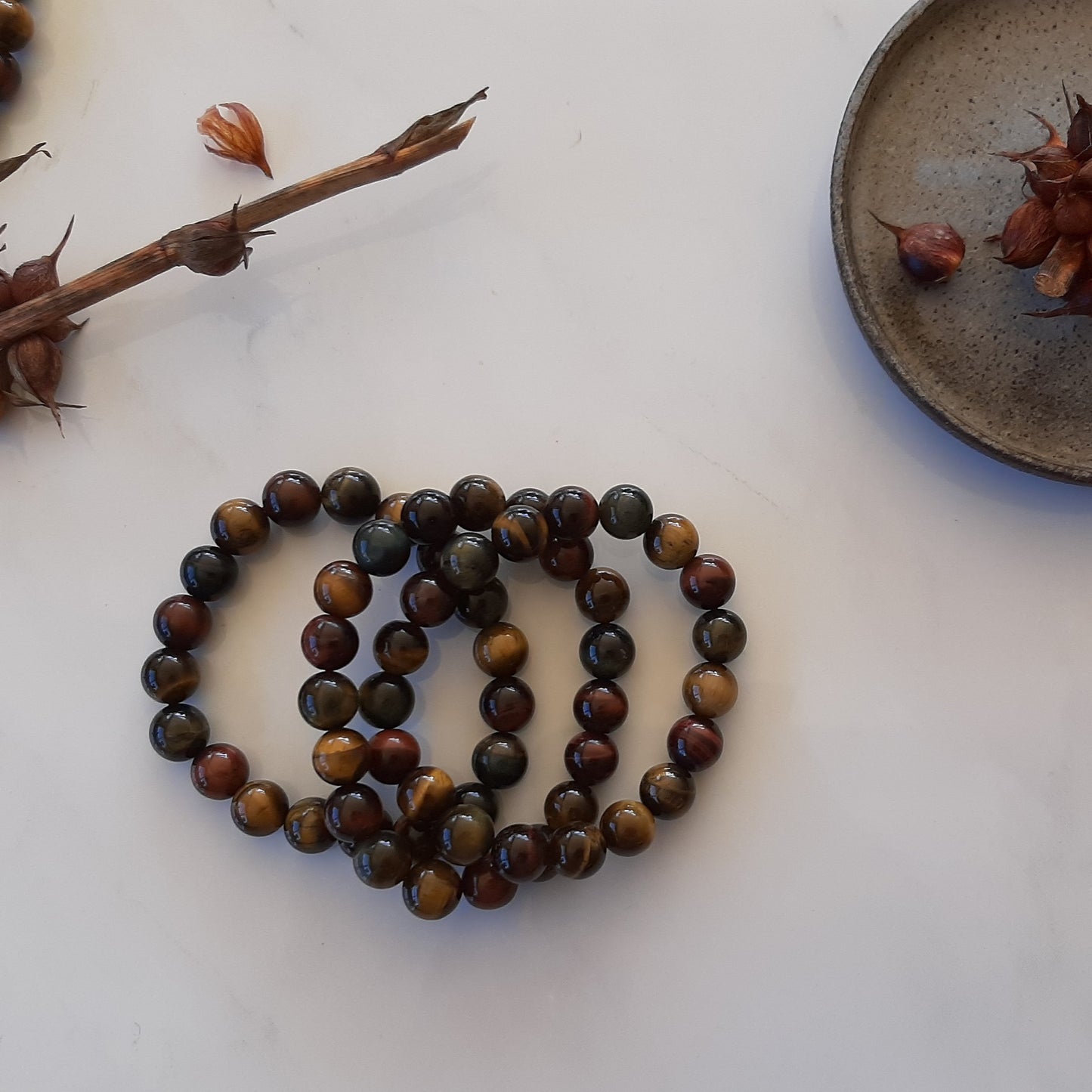 Mixed Tiger's Eye Bracelets I Solar Plexus Chakra